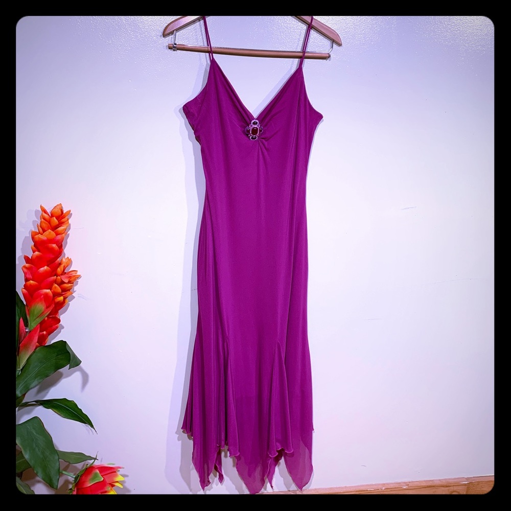 Bisou Bisou Purple High Low Size Spaghetti
